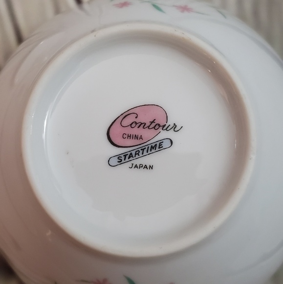 Vintage Sugar bowl with lid made in Japan - Picture 5 of 7